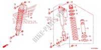 AMORTISSEUR AVANT pour Honda TRX 450 R SPORTRAX Electric Start WHITE de 2012
