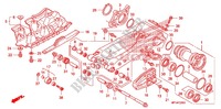 BRAS OSCILLANT pour Honda TRX 450 R SPORTRAX Electric Start WHITE de 2012