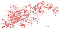 CADRE pour Honda TRX 450 R SPORTRAX Electric Start WHITE de 2012
