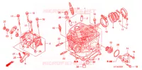 CULASSE pour Honda TRX 450 R SPORTRAX Electric Start WHITE de 2012