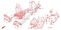 REPOSE PIED pour Honda TRX 450 R SPORTRAX Electric Start WHITE de 2012