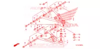 TRIANGLES AVANT pour Honda TRX 450 R SPORTRAX Electric Start WHITE de 2012