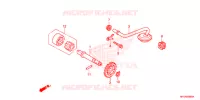 POMPE A HUILE pour Honda TRX 450 R SPORTRAX Electric Start WHITE de 2013