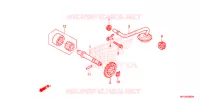 POMPE A HUILE pour Honda TRX 450 R SPORTRAX Electric Start WHITE de 2013