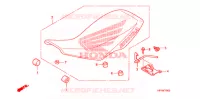 SELLE pour Honda TRX 450 R SPORTRAX Electric Start WHITE de 2013