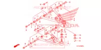 TRIANGLES AVANT pour Honda TRX 450 R SPORTRAX Electric Start WHITE de 2013
