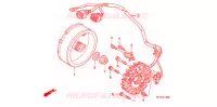 ALTERNATEUR pour Honda TRX 450 R SPORTRAX Electric Start WHITE de 2013
