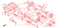 BRAS OSCILLANT pour Honda TRX 450 R SPORTRAX Electric Start WHITE de 2013