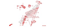 ARBRE DE DIRECTION pour Honda TRX 450 R SPORTRAX Electric Start RED de 2013