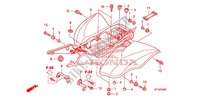 GARDE BOUE ARRIERE pour Honda TRX 450 R SPORTRAX Electric Start RED de 2013