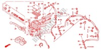 MAITRE CYLINDRE DE FREIN AVANT pour Honda TRX 450 R SPORTRAX Electric Start RED de 2013