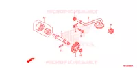 POMPE A HUILE pour Honda TRX 450 R SPORTRAX Electric Start RED de 2013