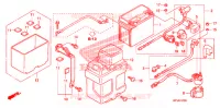 BATTERIE pour Honda TRX 450 R SPORTRAX Electric Start RED de 2013
