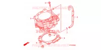 CYLINDRE pour Honda TRX 450 R SPORTRAX Electric Start RED de 2013