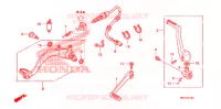 PEDALE pour Honda TRX 450 R SPORTRAX Electric Start RED de 2013