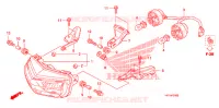 PHARE pour Honda TRX 450 R SPORTRAX Electric Start RED de 2013