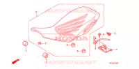 SELLE pour Honda TRX 450 R SPORTRAX Electric Start RED de 2013