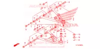 TRIANGLES AVANT pour Honda TRX 450 R SPORTRAX Electric Start RED de 2013