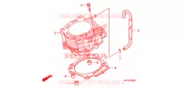 CYLINDRE pour Honda SPORTRAX TRX 450 R RED de 2014
