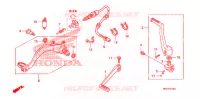 PEDALE pour Honda SPORTRAX TRX 450 R RED de 2014