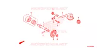 POMPE A HUILE pour Honda SPORTRAX TRX 450 R RED de 2014