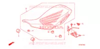 SELLE pour Honda SPORTRAX TRX 450 R RED de 2014
