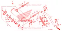 SILENCIEUX D'ECHAPPEMENT pour Honda SPORTRAX TRX 450 R RED de 2014