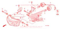 PHARE pour Honda SPORTRAX TRX 450 R RED de 2014