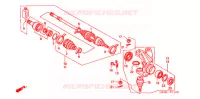 ARBRE DE ROUE  pour Honda FOURTRAX 450 FOREMAN 4X4 Electric Shift de 2004