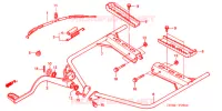 REPOSE PIED (TRX450FE) pour Honda FOURTRAX 450 FOREMAN 4X4 Electric Shift de 2004