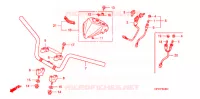 GUIDON pour Honda TRX 450 R Kick Start de 2004