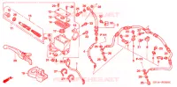 MAITRE CYLINDRE DE FREIN AVANT pour Honda TRX 450 R Kick Start de 2004