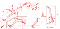 PEDALE pour Honda TRX 450 R Kick Start de 2004