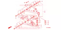 TRIANGLES AVANT pour Honda TRX 450 R Kick Start de 2004