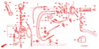 LEVIER DE GUIDON   CABLE   COMMODO ('06 '08) pour Honda TRX 450 R SPORTRAX Kick start BLACK de 2008