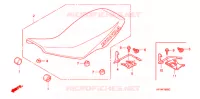 SELLE pour Honda TRX 450 R SPORTRAX Kick start BLACK de 2008