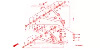 TRIANGLES AVANT pour Honda TRX 450 R SPORTRAX Kick start BLACK de 2008