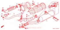 SILENCIEUX D'ECHAPPEMENT pour Honda FOURTRAX 500 FOREMAN RUBICON Hydrostatic de 2004