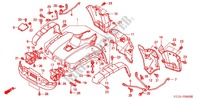 GARDE BOUE AVANT (TRX500FA'01 '04/FGA'04) pour Honda FOURTRAX 500 RUBICON Hydrostatic de 2004