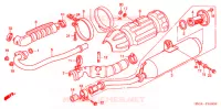 SILENCIEUX D'ECHAPPEMENT pour Honda FOURTRAX 500 RUBICON Hydrostatic de 2005
