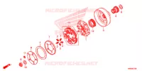 EMBRAYAGE pour Honda FOURTRAX 500 FOREMAN RUBICON DCT EPS CAMO de 2015