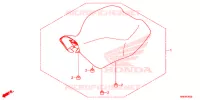 SELLE pour Honda FOURTRAX 500 FOREMAN RUBICON DCT EPS de 2015