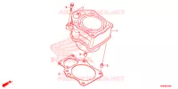 CYLINDRE pour Honda FOURTRAX 500 FOREMAN RUBICON 4x4 DCT EPS DELUXE de 2016