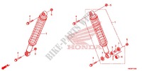 AMORTISSEUR AVANT pour Honda FOURTRAX 500 FOREMAN RUBICON Hydrostatic CAMO de 2012