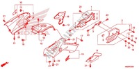 CARENAGE ARRIERE pour Honda FOURTRAX 500 FOREMAN RUBICON Hydrostatic CAMO de 2012