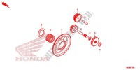 ROUE LIBRE DE DEMARREUR pour Honda FOURTRAX 500 FOREMAN RUBICON Hydrostatic CAMO de 2012