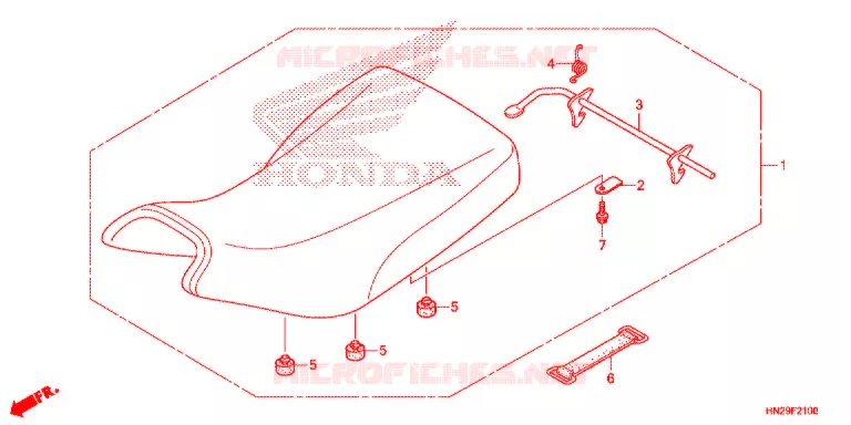 SELLE Honda ATV 500 FOURTRAX 2013  TRX500FAD