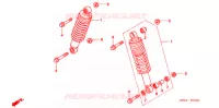 AMORTISSEUR AVANT pour Honda FOURTRAX 500 FOREMAN 4X4 Electric Shift de 2006