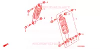 AMORTISSEUR AVANT pour Honda FOURTRAX 500 FOREMAN 4X4 Electric Shift CAMO de 2008