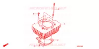CYLINDRE pour Honda FOURTRAX 500 FOREMAN 4X4 Electric Shift CAMO de 2008